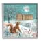 Stupell Industries Squirrel Watching Santa Claus Framed Giclee Art